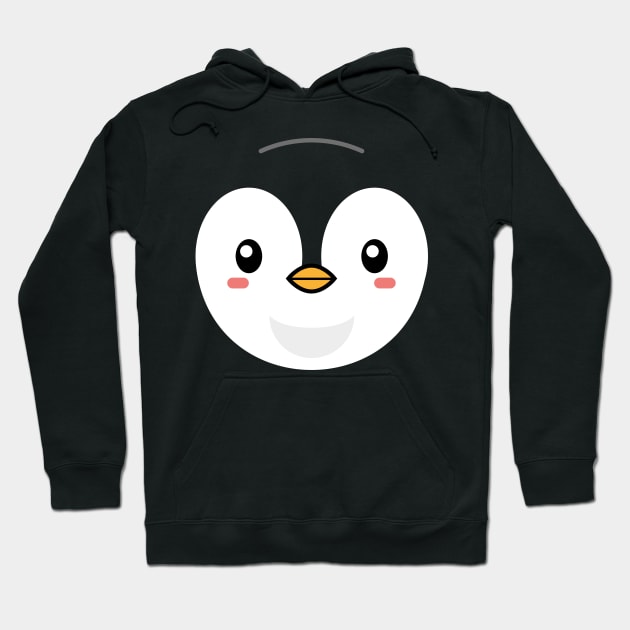 Baby Penguin Face Hoodie by ShirtBricks